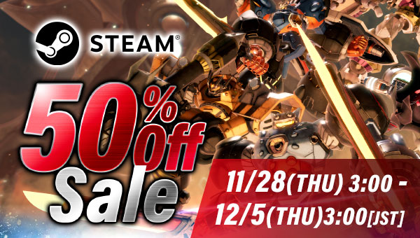 STEAM 50%OFF SALE 11/28（THU）3:00 - 12/5（THU）3:00[JST]