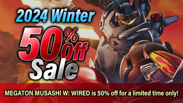 2024 Winter MEGATON MUSASHI W: WIRED is 50% off for a limited time only!